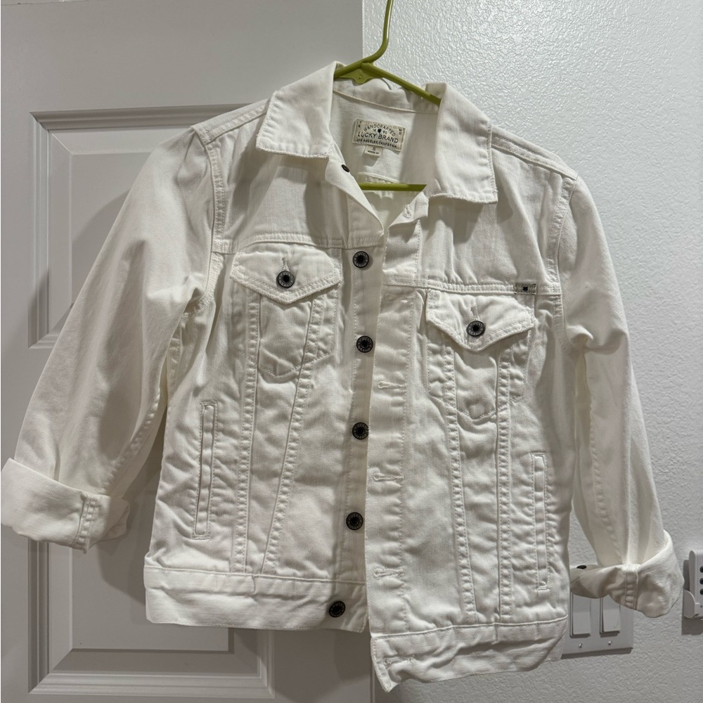 Lucky Brand  white denim jacket, worn twice